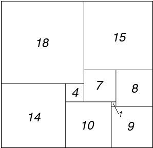 Figure 70; 33x32 Squared Rectangle