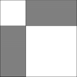 Figure 76;  Perfect Square, Two Rectangle Construction